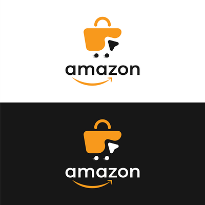 Amazon Logo Redesign amazon brand identity branding business corporate creative design ecommerce graphic graphic design icon logo modern professional