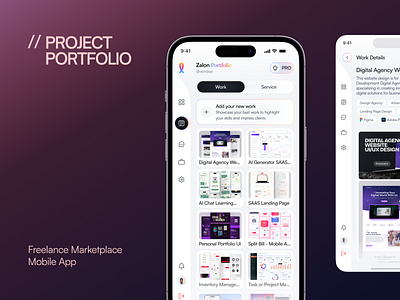 Project Portfolio For Freelance Marketplace Mobile App bechance case study clean interface creative portfolio design showcase dribbble trending design freelance app ui freelance marketplace freelance marketplace mobile app freelancer portfolio minimalist ui mobile ux design panze ux design studio portfolio app design portfolio ui ux project detail page smart navigation ux case study