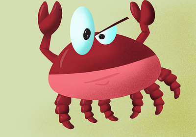 Mr. crab design illustration illustration design procreate vector vector design