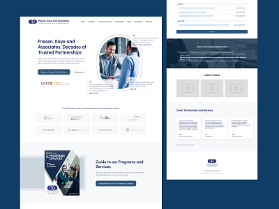 Friesen, Kaye and Associates: Custom UI (Figma to WordPress) branding design figma to wordpress figtowp logo seahawk ui ux web design website