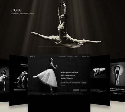 Landing page - Etoile - css design figma html landing page photoshop ux ui web