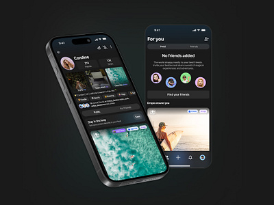 Droppy App - meet, nearby, friends. New social network 3d app branding clean debut friends graphic design illustration interactions layout modern motion graphics network product social ui ux