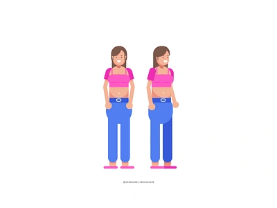 Flat Slut Girl Character Illustration character emoji character explainer video flat character flat infographics home page character info graphics info graphics character messanger character