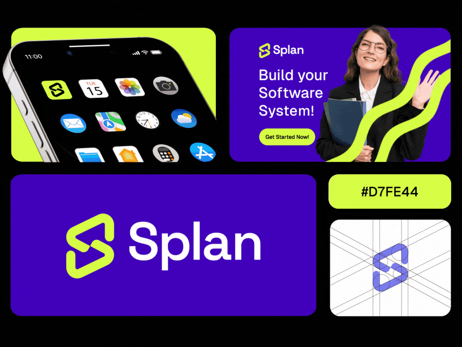 Splan - Software branding animation branding graphic design logo motion graphics