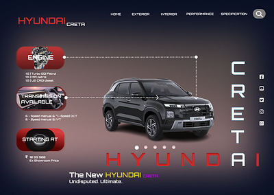 🎨 Hyundai Creta Landing Page