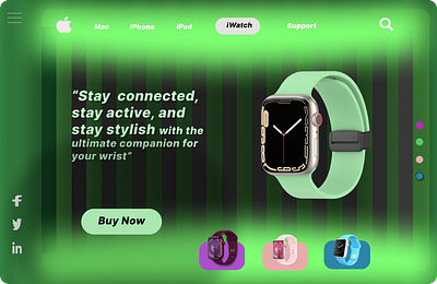 "iWatch Page Design with Smooth Animations ⌚✨" animation branding iwatchdesign motiondesign uianimation