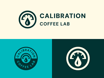 (2/4) Middle Ground Portfolio Update: Calibration Coffee badge branding calibration coffee engineer gauge gear icon logo middle ground made mikey hayes ogo typography