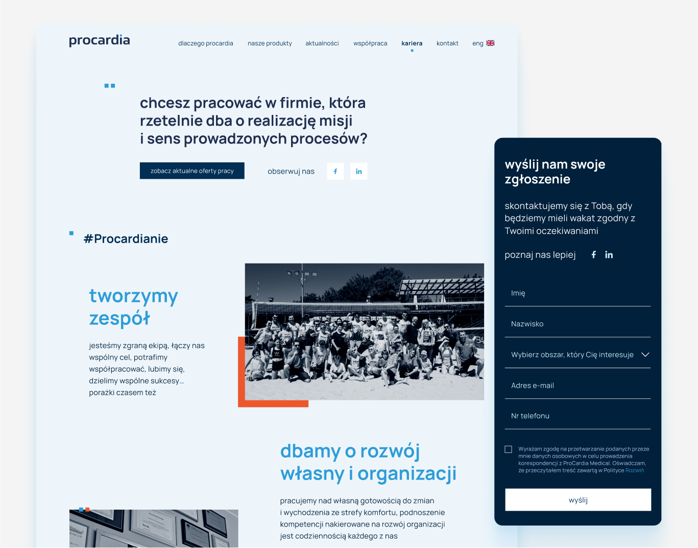 Career page carrerpage contrast corporatepage landingpage promotion story team ui work