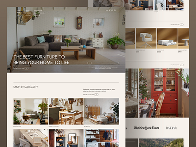 eCommerce Website: Furniture Landing Page chair e commerce e commerce design ecommerce ecommerce website furniture store furniture website design landing page online store shop store we design web website design