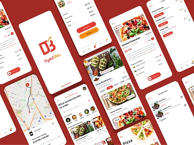 Digital Bites - AR Food Menu Design 🍔📱 app branding design graphic design ui ux