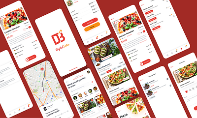 Digital Bites - AR Food Menu Design 🍔📱 app branding design graphic design ui ux