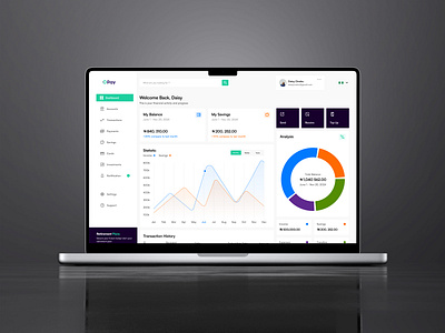 Designed a sleek and intuitive dashboard for Opay