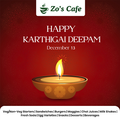 Karthigai Deepam Poster for Zo's Cafe