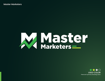 Master Marketers Logo Design | Marketing Graph Logo Design brand identity branding designofly digital marketing digital marketing agency digital marketing logo graph logo graphic design green graph green graph logo logo logo design marketers logo marketing marketing logo master marketers master marketers logo modern logo promote logo promotion logo