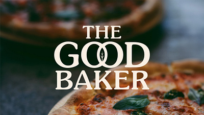 The Good Baker baker branding food green leaf logo pizza plant plant based vegetarian veggie