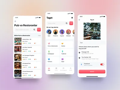 Taget mobile application design branding logo ui ui design ux design