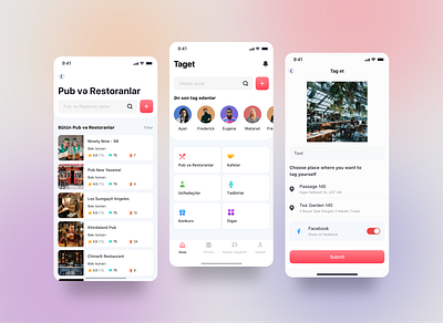 Taget mobile application design branding logo ui ui design ux design