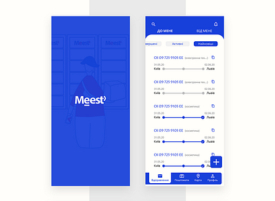 Delivery app blue delivery app ui uiu design ux