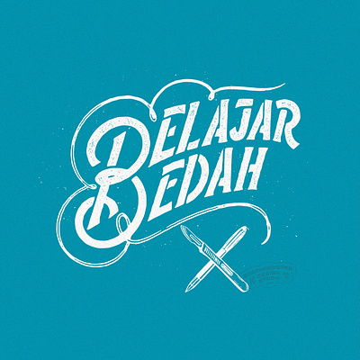 Custom Lettering Belajar Bedah branding custom lettering customlettering graphic design hand made handdrawn handlettering illustration lettering logo logotype medical logo stencil font typography vintagedesign