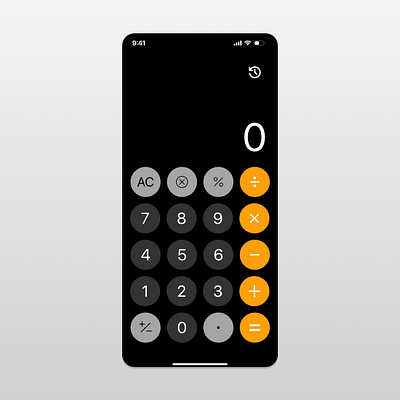 Daily UI 004 (Calculator) calculator daily ui figma ios calculator ui ui design