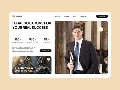 Website design for a lawyer lawyer ui uiux design ux web design