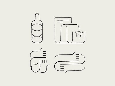 "Sounds, stories, silence" - minimalist illustration collection abstract art bottle collection design face geometric glass graphic design hands illustration illustrator line art line drawing man minimalist modern portrait set simplicity