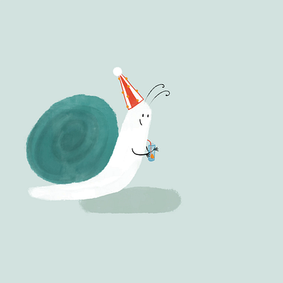 "Slowlife celebration" animal series no.2 animation graphic design illustration procreate