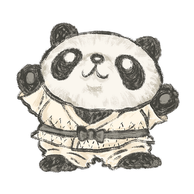 Judo Panda animal character character design illustration japan judo karate panda