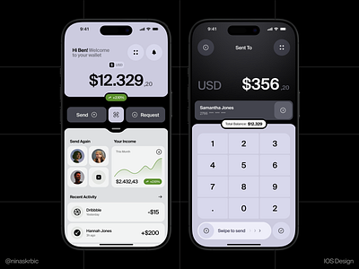 Banking - Mobile App Concept ai analytics app balance bank banking credit finance financial minimal mobile money report saas security startup transaction ui ux wallet