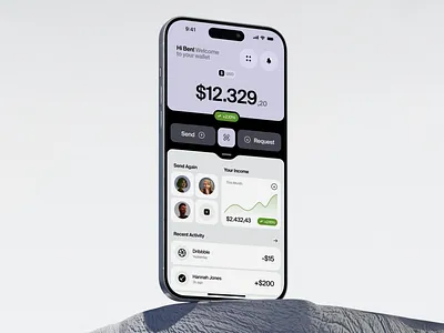 Banking - Mobile App Concept ai analytics app balance bank banking credit finances financial mobile money report saas security startup transaction ui ux wallet