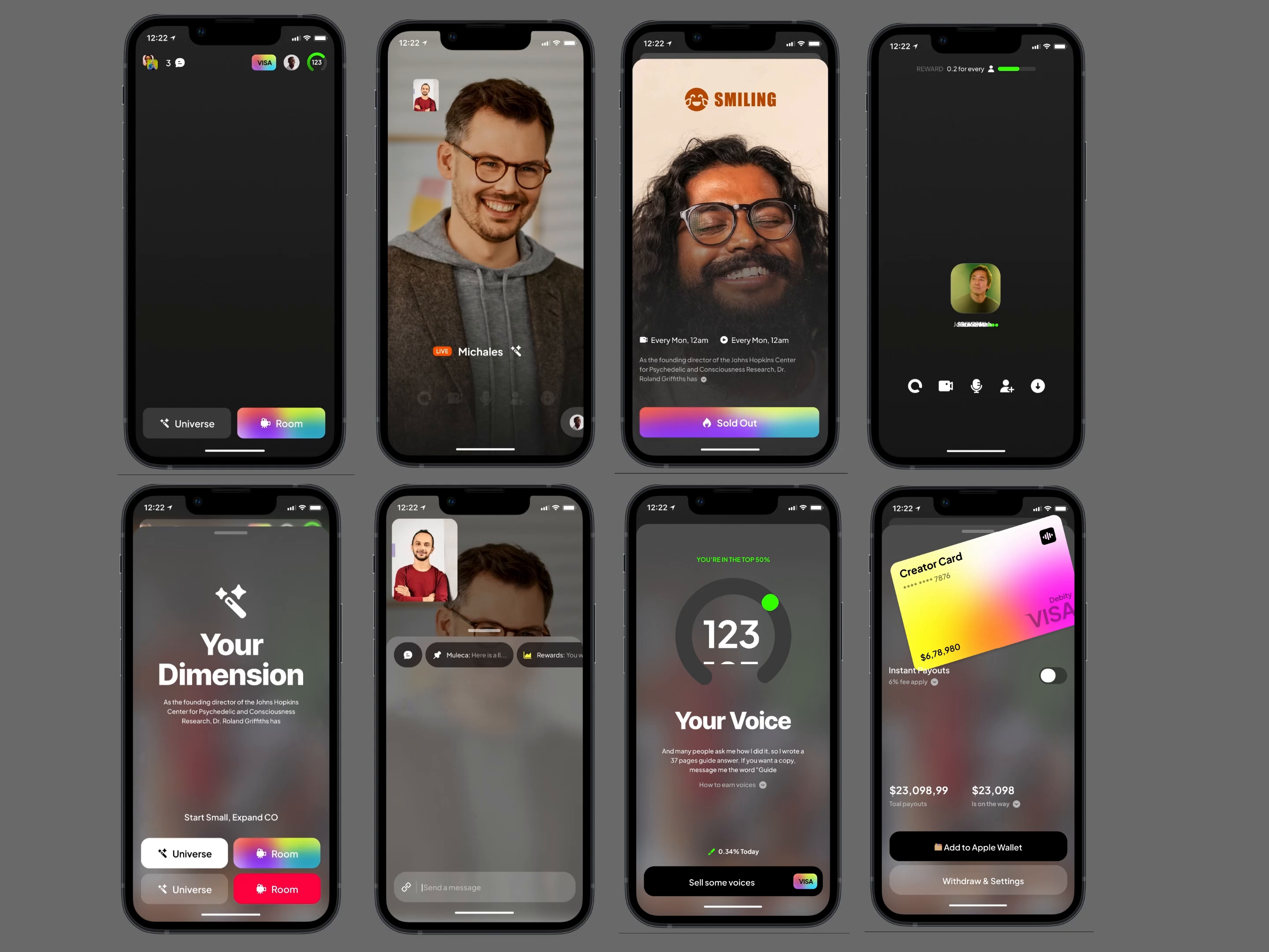 Example of Mobile App Design (Ios, Android)