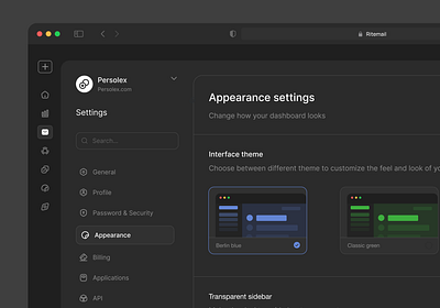 Settings Dashboard Exploration