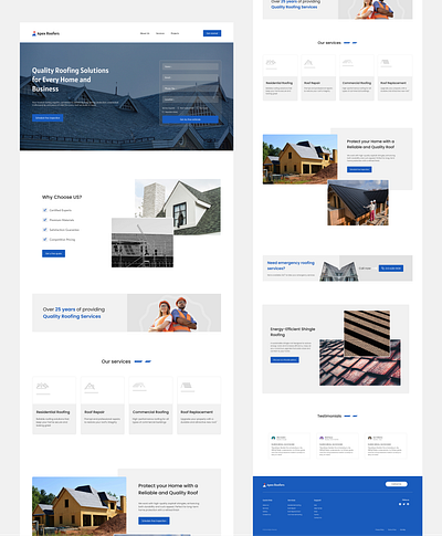 A Roofing Website Exploration logo ui