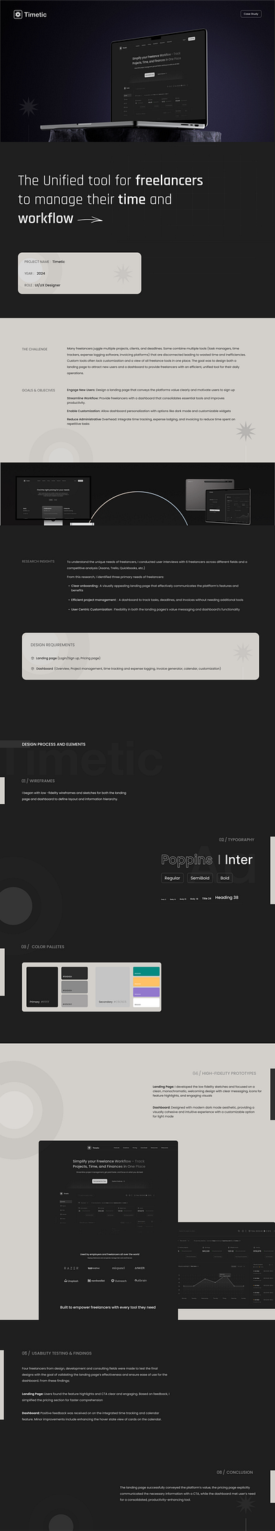 UX/UI Case Study | Freelancer Time Tracker case study freelancer time tracker ui
