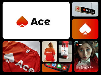 Ace Logo ace logo brand identity branding logo design logo designer roleplay