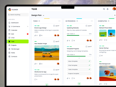 Task management dashboard landing page managment mockup project task task management ui web app