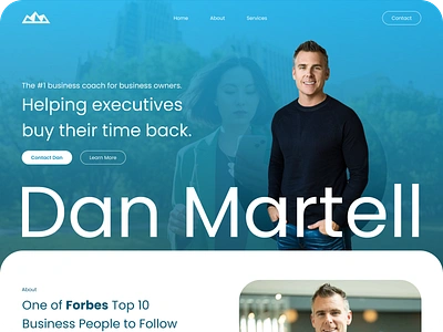 Dan Martell Motivational Speaker Coach Author Landing Page Site author branding ceo coach coaching course design executive graphic design landing page logo luxury portfolio speaker ui ux visual identity web design website website design