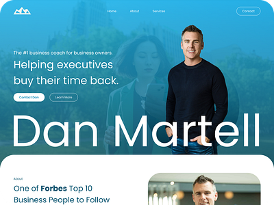 Dan Martell Motivational Speaker Coach Author Landing Page Site author branding ceo coach coaching course design executive graphic design landing page logo luxury portfolio speaker ui ux visual identity web design website website design