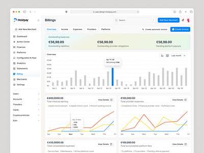 Billing Page analytics billing billing managment chart bar dashboard overview payment payment details page