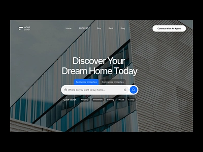 Real Estate Project architecture building design home page landing page real estate real estate project real estate website ui ui design ux web design webdesign website
