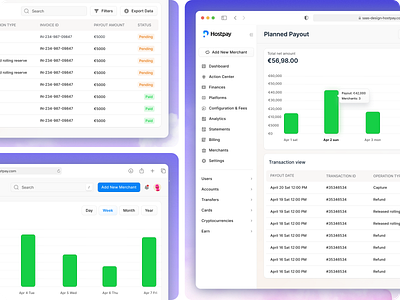 Planned Payout Dashboard detail page graph graphic design motion graphics payment payment details payout planned payout