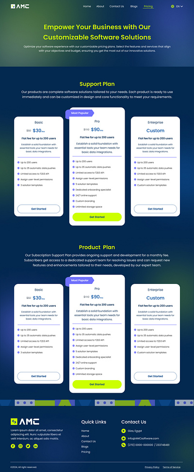 Pricing page - Software house figma software ui ui design ux design web website