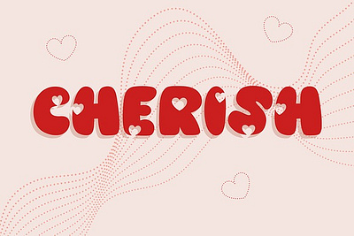 Cherish Display Font cherish display font chunky chunky font chunky fonts fun font millennial font millennial fonts pretty fonts psychedelic psychedlic retro fonts wavy fonts wavy letters wavy retro wavy retro font y2k y2k aesthetic y2k fonts procreate