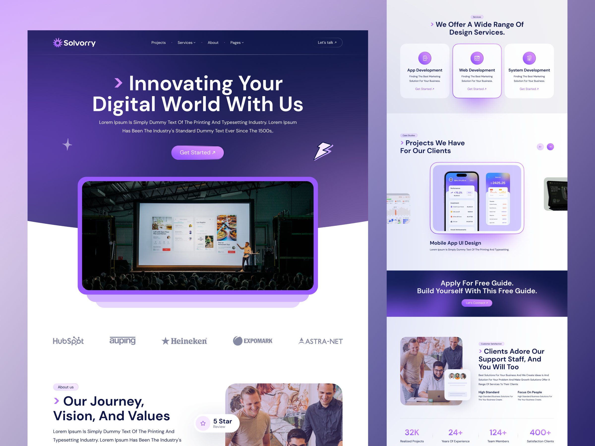 Example of Modern & Creative Website UI/UX Design