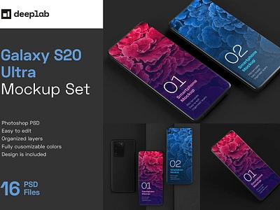 Galaxy S20 Ultra Mockup Smartphone android app cellphone clay design empty mockup psd phone realistic samsung smart smartphone technology template website