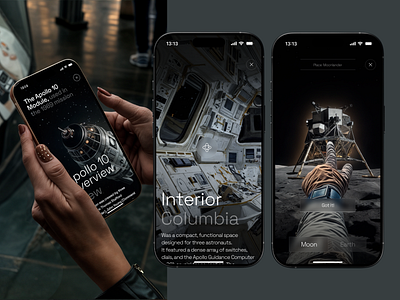 Apollo 10 Module Experience - Interactive Space Exploration apollo10 mobileappdesign spaceexploration spacelovers uiuxdesign