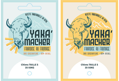 Logo - Friandise pour chiens Yaka'macher branding logo étiquette