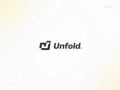 UNFOLD branding design file logo folder folder logo graphic design illustration letter logo letter u logo logo typography u letter logo u logo ui ulogo unfold unfold logo unfolder logo word logo wordmark