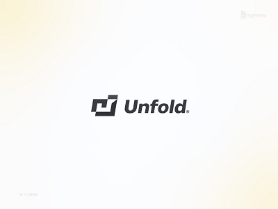 UNFOLD branding design file logo folder folder logo graphic design illustration letter logo letter u logo logo typography u letter logo u logo ui ulogo unfold unfold logo unfolder logo word logo wordmark