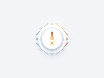 Smart Home Controls details figma gradients icon desgn icons mobile design product design smart home snow sun temperature texture thermometer ui design weather web